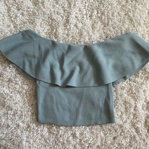 Aritzia off the shoulder crop top